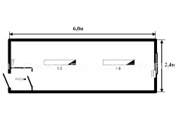 Блок-контейнер 6м жилой для строительных объектов в Петропавловске